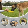 thumbnail image 4 of Dog Muzzle,Mesh Soft Muzzle for Small Medium Large Sized Dogs, Breathable Reflective Adjustable Puppy Muzzles with Collar for Scavenging Grooming Biting Chewing,Allows Panting and Drinking, 4 of 6