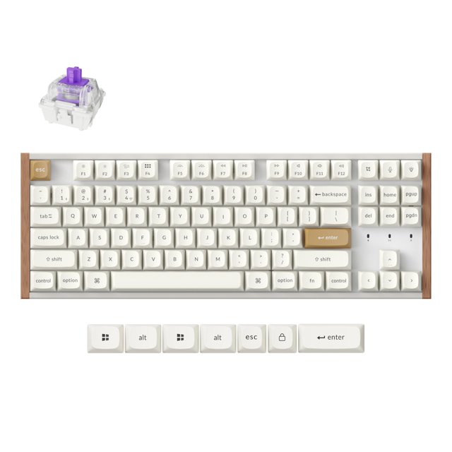 Teclado inalámbrico Keychron K8 HE RGB TKL con efecto Hall
