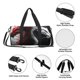 thumbnail image 4 of Fotbe Cool Black And White Dragon Bolsa Deportiva de Lona Plegable con Estampado, Bolsa de Gimnasio con Bolsillo Seco/Húmedo, Bolsa de Viaje Ultraligera de Gran Capacidad, 4 of 6