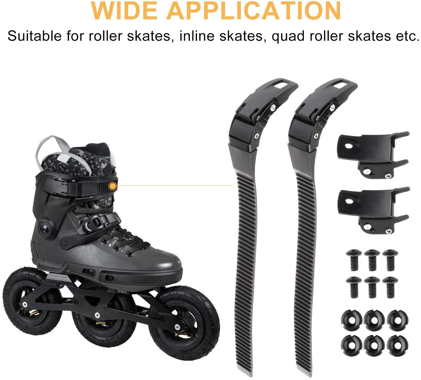 Buckle skates accessories Homyl Durable Inline Roller Skate Shoes Energy Strap W/Screws 