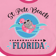 thumbnail image 4 of Inktastic St Pete Beach Florida Vacation Girls Baby Bib, 4 of 4