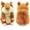 Brown, variant on Happon Talking Hamster, 1 Pack Interactive Stuffed Plush Animal Talking Toy Cute Sound Effects with Repeats Your Said Voice, Best Buddy for Kids Gift Age 3+ (Gray)
