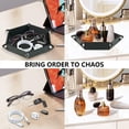 thumbnail image 5 of EliteGadget Desk Organizer for Table, Night Stand, Desk, Workplace - PU Leather Hexagon Shaped Organizer Store Keys, Money, Pens, Glasses, Jewelries, and Accessories (Black, 6.5 Inch), 5 of 5
