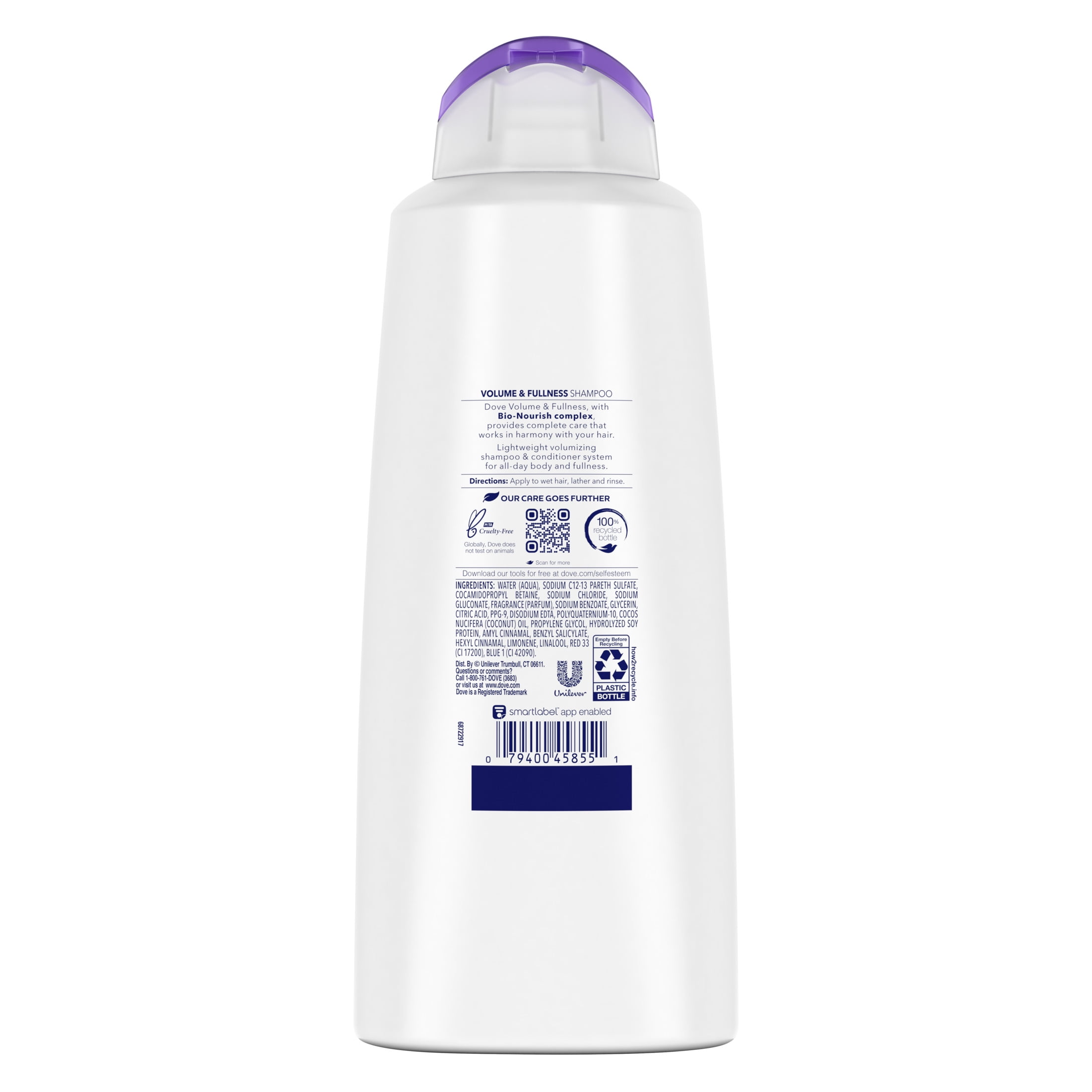 Dove Volume & Shampoo Flat Hair 20.4 oz Walmart.com