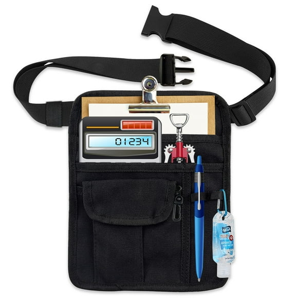 Server Pouch Bag Restaurant Waiter Waist Money Pouch Restaurant Apron Bag with Adjustable Belt