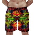 thumbnail image 2 of CROPD Men's Quick Dry Board Shorts Psychedelic Trippy Summer Beach Shorts Bathing Suits, 2 of 6