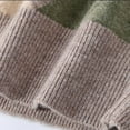 thumbnail image 5 of Mens Sweaters Casual V Neck Ribbed Knit Slim Fit Long Sleeve Argyle Pullover Fashion Sweater Dressy Wear (XL, Khaki), 5 of 6
