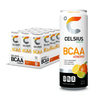 Celsius Caffeine, Cherry & BCAA Amino Acid Supplements, Tropical Twist, 144fl oz, 12 Pack