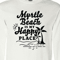thumbnail image 4 of Inktastic Myrtle Beach is My Happy Place with Palm Trees Long Sleeve T-Shirt, 4 of 5