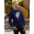 thumbnail image 2 of Abstract Woman Statue Techno Sweatshirt Men -Image by Shutterstock, Male Small, 2 of 4