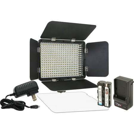 UPC: 0026127770787 | Vidpro VDP-LED-330X 330 LED Varicolor Ultra-Portable Light Kit with Battery Charger & Adapter – Li-Ion