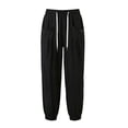 thumbnail image 4 of DHFJKG Tapered Linen Pants Women High Waisted Casual Drawstring Loose Fit Summer Harem Ankle-Tied Pants Versatile Trousers, 4 of 4