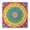 Colorful Tie Dye-1, variant on Colorful Tie Dye Mandala Pattern Square Fitted Tablecloth with Elastic Edge,Square Table Cover,Washable Elastic Table Cover for Home Kitchen Party Decor 34"x34"