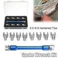 thumbnail image 2 of 1 Set Blue Motorcycle Spoke Wrench and 10 Pieces Hardened Tips 5.0-6.8 for Most Motorbikes, 2 of 6