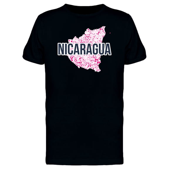 Nicaragua Dotted Map Ts Tee Men's -Image by Shutterstock