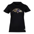 thumbnail image 1 of NFL Playera Aficionado Básica Baltimore Ravens Negro para Mujer, Talla Chica, 1 of 5