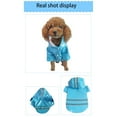 thumbnail image 6 of Waterproof Dog Raincoat with Hood and Reflective Stripes,Lightweight PU Rain Jacket for Small and Medium Dogs,Snowproof Outdoor Pet Rain Gear,Blue, 6 of 8