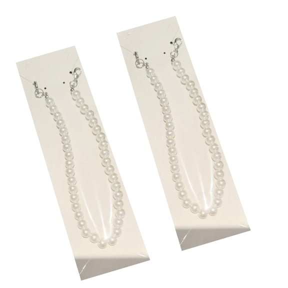 2Pcs Pearls Rhinestones Embellished Shoe Charm Removable Fashionable Shoe Chain Decoration For Sneakers High Heel Boot