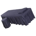 thumbnail image 1 of pitrice Soft Beauty Massage Bed Sheet With Pillowcase and Stool Cover Dark Blue, 1 of 9