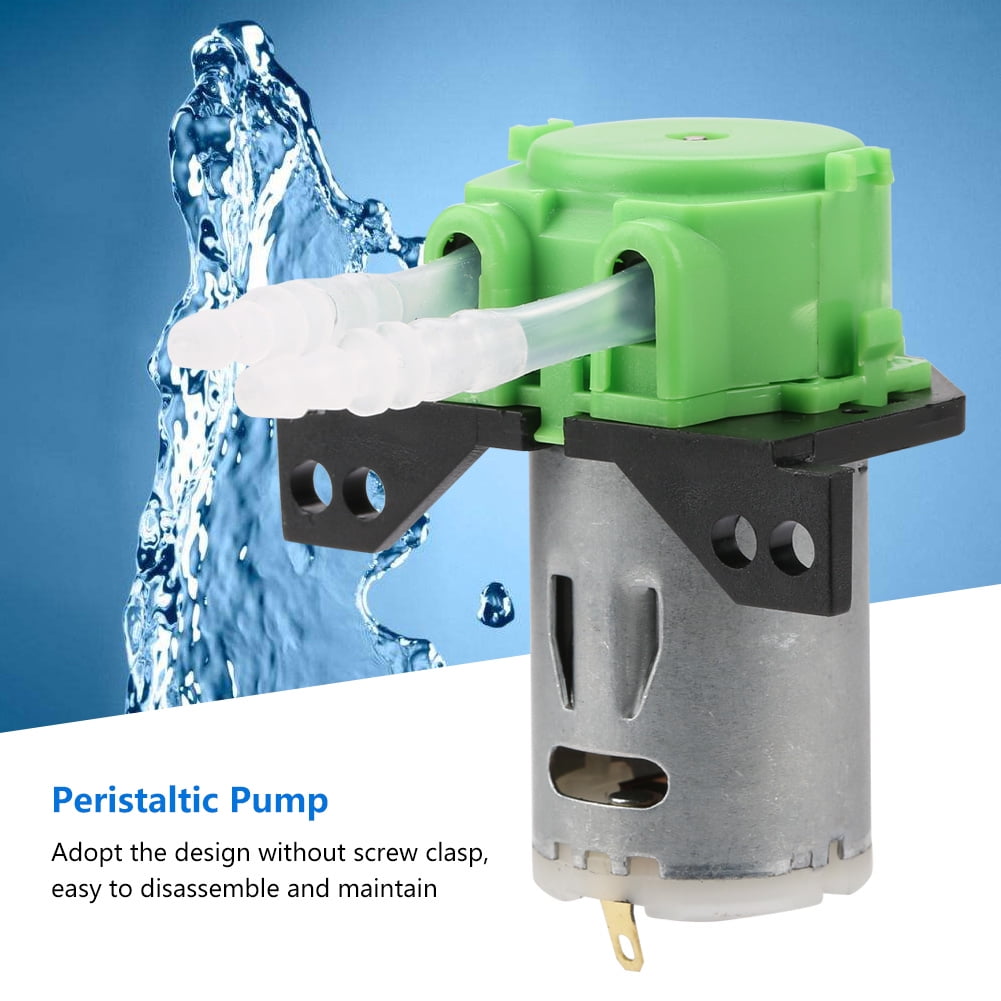 Agatige Dosing Pump,DC12V/24V Dosing Pump DIY Peristaltic Tube Head For