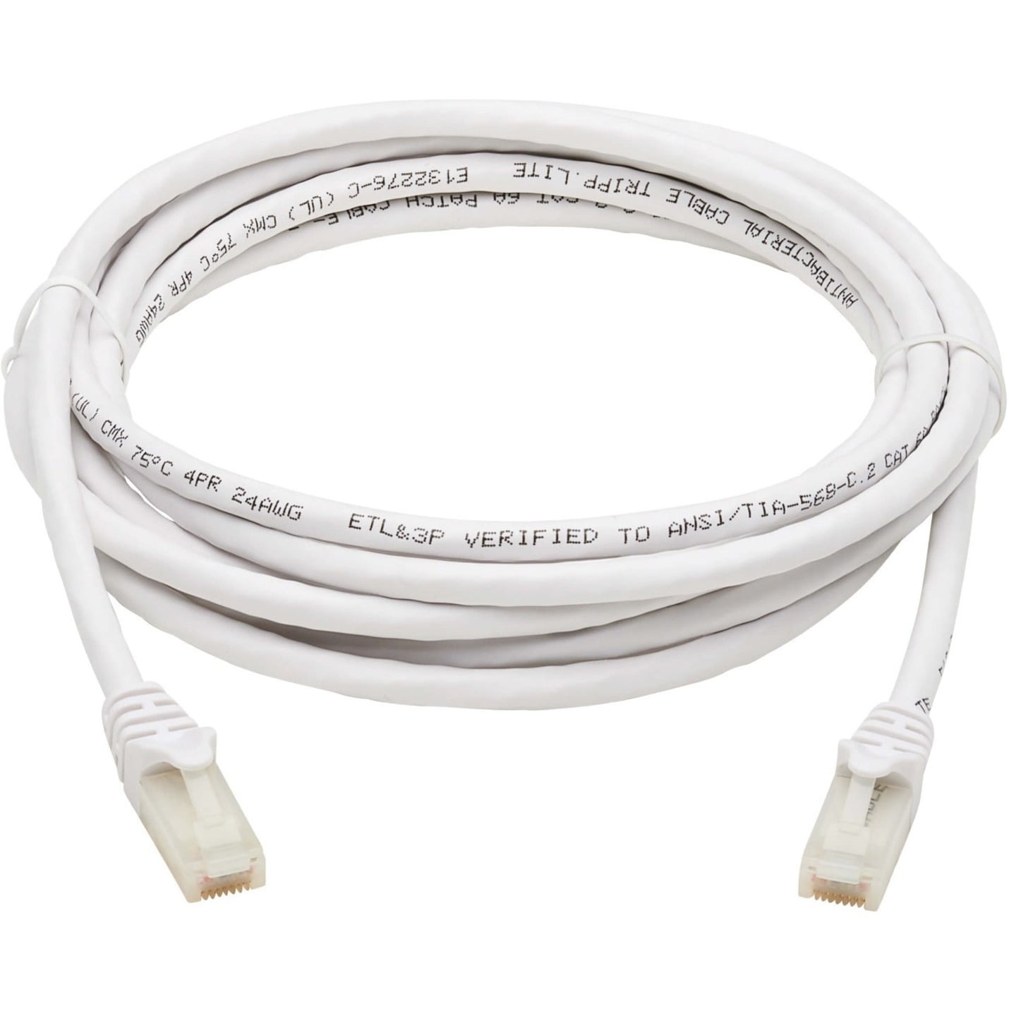 Tripp Lite Safe-It Cat6a Ethernet Cable Antibactril Snagless 10g Mm 10ft