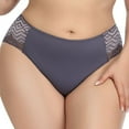 thumbnail image 7 of Elainilye Fashion Womens Plus Size Underwear Comfortable Temperament Lace Oversized Lace Thong Panties Underwear,Gray, 7 of 7