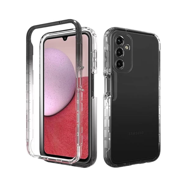 Funda 360 Degradada Cely Vesmir Uso Rudo Para Samsung A14 Negro con 2 Micas de Pantalla