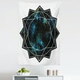 thumbnail image 1 of Galaxy Mandala Tapestry, Polygonal Star Framed Geometric Cosmic Shaped Flower, Fabric Wall Hanging Decor for Bedroom Living Room Dorm, 5 Sizes, Charcoal Grey Night Blue, by Ambesonne, 1 of 1