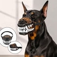 thumbnail image 5 of Hell Hound Monster Muzzle Scary Natural Latex Dog Costume Muzzle | For Halloween Party Cosplay Dogs Beast Terror Pet Lifelike Teeth Mask Photo Shoots Trick or Treat with Adjustable Straps(Type-A,XL), 5 of 10