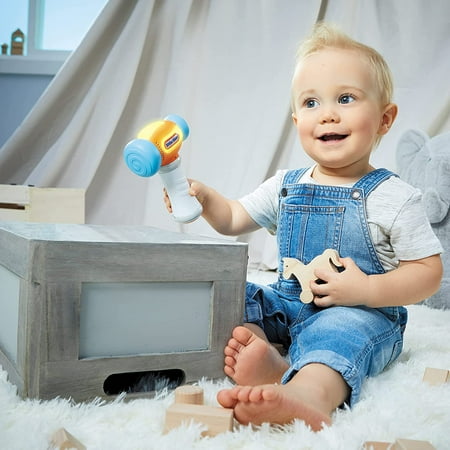 Little Tikes Count & Learn Hammer Soft and Textured Grip for Little Hands with Numbers Sounds Lights SFX Play Tool for Kids Toddlers Boys Girls Age 9+ months