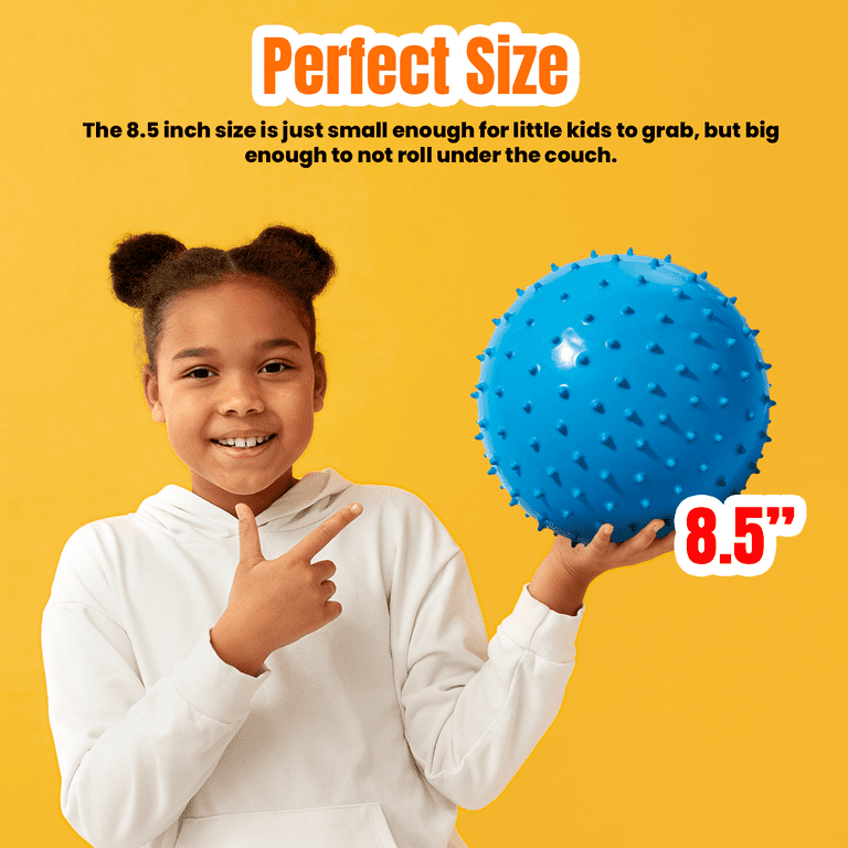 New-Bounce Rubber Spiky Balls For Kids with Pump & Pins, Set