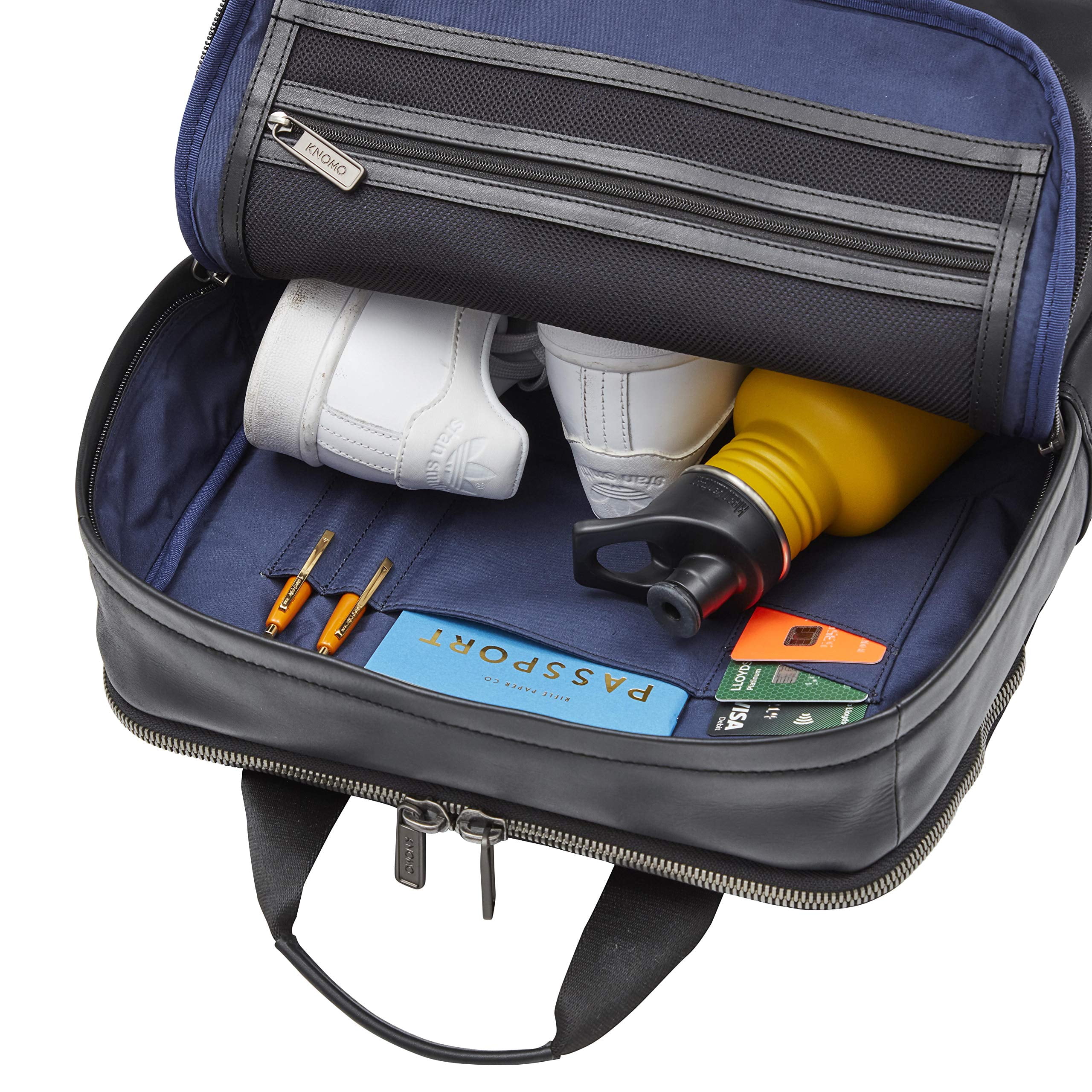 Knomo Luggage Knomo Barbican Brackley Leather Backpack Knomo