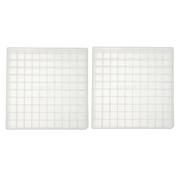 HOMEMAXS 2 Pcs Freezer Freezing Tube Box 14.00X14.00X5.30CM Transparent