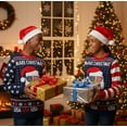 thumbnail image 6 of Funny Make Christmas Great Again Sweater - Patriotic USA Eagle Santa Pullover - Unisex Holiday Sweaters Sweater Large Multicolor, 6 of 7