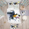 thumbnail image 2 of Designart 'chien et Aquarelle Boule Jaune - Ensemble de Housse de Couette Moderne, 2 of 2