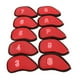 thumbnail image 5 of Juego de cubiertas de hierro para Golf Meshy 10 piezas / paquete Juego de pieles de cabeza de hierro para rojo, 5 of 9