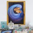 thumbnail image 1 of Designart Blue Madonna Christmas Art Traditional Floating Frame Wall Art, 1 of 4