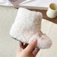 thumbnail image 5 of Girls Boys Kids Faux Fur Boots Furry Fuzzy Fluffy Snow Boots Warm Winter Boots Flat Shoes Outdoor Boot, 5 of 5