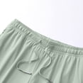 thumbnail image 5 of Utoimkio Women's Ice Silk Cooling Capri Pants,Elastic Waistband with Drawstring and Side Zipper Pockets, 5 of 5