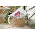 thumbnail image 3 of 20" x 14" Simply Daisy Hearts With Outlines Polyester Indoor/Outdoor Pillow, Pink Icing Qty 1, 3 of 3