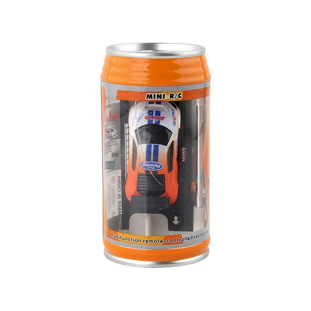 HLONK Mini RC 1 58 Échelle Petite Voiture de Course Portable Micro Canette Miniature Coke Améliorée 2.4G Radio Sans Fil Télécommande pour Multi-Useurs (Qty. 1 1 Canette) (Rouge)