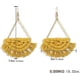 thumbnail image 3 of Handwoven Macrame Tassel Drop Earrings Colorful Tassels Dangle Earring Cute Bohemian Fringe Dangling Earring Statement Jewelry Holiday Gift For Women, 3 of 3