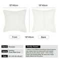 thumbnail image 4 of Unique Bargains 2-Pack Solid Corduory Decorative Throw Pillow Covers Pearl White 18" x 18", 4 of 8