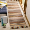 thumbnail image 2 of SAFAVIEH Montauk Lorenzo Striped Cotton Area Rug, Brown/Multi, 3' x 5', 2 of 8