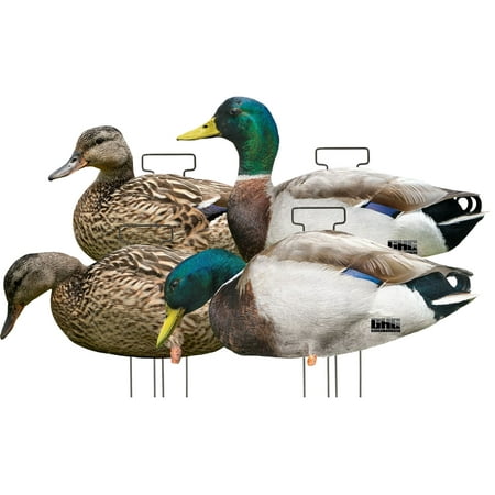 GHG Fully Flocked Silhouette Mallard Duck Decoys