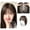 B-25CM, variant on Women's Wig Piece Head of Hair Patch Hair Piece Fluffy Hair Increase Hair Volume Real Hair Bangs Cover White Hair Wig Piece