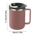 thumbnail image 3 of Stainless Steel Insulated Travel Mug Tumbler with Lid 430ml Double Wall Vacuum Sealed Leakproof Cup for Hot Cold Beverages Office Commute 1-Pack, 3 of 6