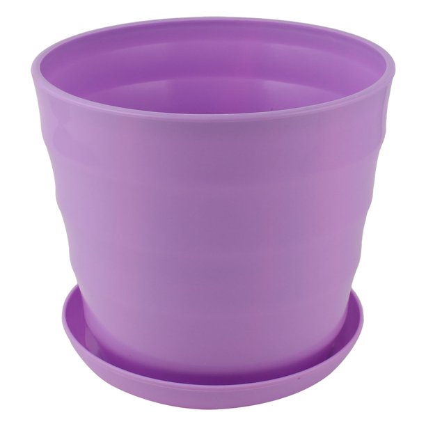 Unique Bargains Home Office Plastic Round Plant Planter Holder Flower