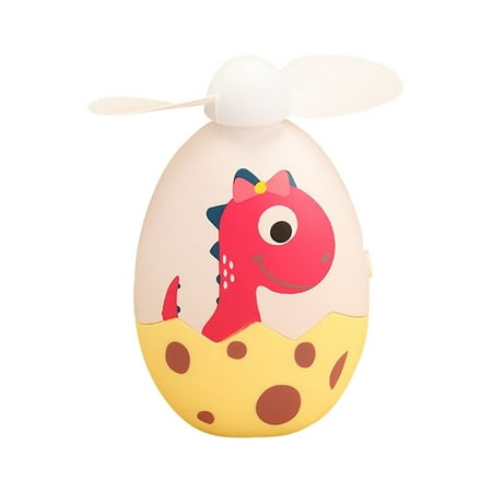 

George Summer Handheld Usb Fan Cartoon Cute Eggshell Rechargeable Student Portable Portable Small Fan Mini Fan*1pcs