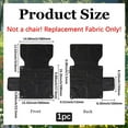 thumbnail image 2 of 531X645mm Camping Chair Replacement Fabric Oxford Cloth High Back Camp Chair Cover Black Collapsible Lightweight Outdoor Folding Chair Seat Replacements for Sketching Chair Lawn, 2 of 9